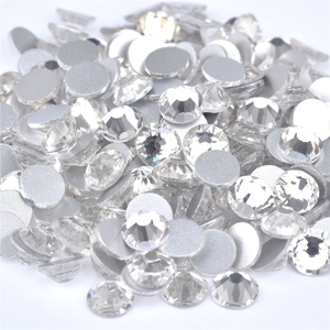 Strass en cristal blanc transparent à dos plat Yantuo Non Hot Fix pour artisanat DIY - Product Image 1