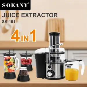 SOKANY Product SK-191 4 In 1 estrattore elettrico per spremiagrumi per succo di frutta fresca e tazza per bottiglia per frullatore di bellezza per agrumi arancioni