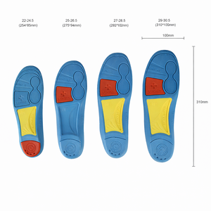 Semelles de sport respirantes avec mousse à mémoire de forme PU et gel, absorption des chocs intégrée, semelle intérieure pour chaussures de course en mousse de silicone - Product Image 2