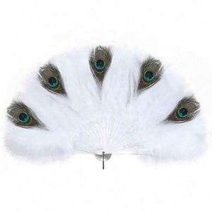 Abanico de Plumas de Avestruz Teñidas al por Mayor para Uso en Danza - Product Image 2