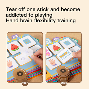 Montessori Baby Quiet <b>Book</b> Early <b>Education</b> Preschool Enlightenment Busy <b>Book</b> Pastel Paper Child Puzzles <b>Educational</b> Toys Shine - Product Image 5