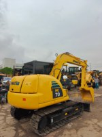 Excavatrice Komatsu PC70-8 de 6,5 tonnes, compacte, d'occasion, fabriquée au Japon, puissance de 48,5 kW, capacité de la benne de 0,32 m³, 6001-8000 heures, certifiée, modèle 2024