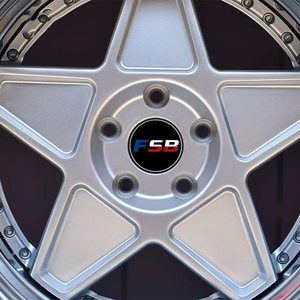 ล้ออลูมิเนียม FSB Forged 2-Piece สีเงินเงาแบบขอบลึก ปรับแต่ง PCD ET ดีไซน์และงานตกแต่งสำหรับ IS300 G82 S5 S7 R8 - Product Image 2