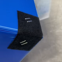 Conteneur logistique en plastique ondulé alvéolaire pour la chaîne du froid, étanche, grande capacité, robuste, en PP, pour la vente en gros