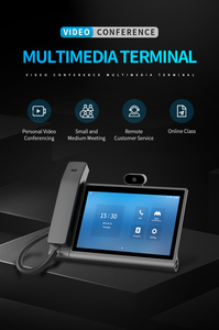 HD Video độ trung thực cao cuộc gọi 10.1 inch Android 12 cuộc họp video Wifi PoE cổng hội nghị VoIP SIP IP điện thoại - Product Image 6