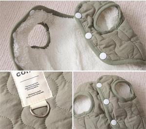 <span class=keywords><strong>Chaleco</strong></span> de abrigo de algodón cálido conciso <span class=keywords><strong>para</strong></span> perros con anillo de correa Ropa de invierno <span class=keywords><strong>para</strong></span> mascotas al aire libre <span class=keywords><strong>para</strong></span> perros y gatos Patrón sólido - Product Image 6