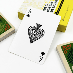 Cartes à jouer personnalisées, cadeau promotionnel <span class=keywords><strong>immobilier</strong></span>, cadeau d'entreprise, jeu de cartes de poker de marque, boîte personnalisée, fabricant OEM, usine - Product Image 1