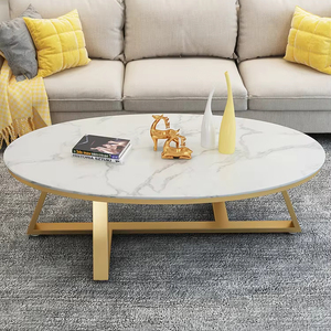 Scandinavian sáng tạo vàng tròn khách phòng khách đồ nội thất Bàn cà phê - Product Image 2