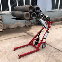 Chariot élévateur à bras articulé hydraulique électrique portable JUNCHI 500 kg 700 kg 1,22 m pour chargement et déchargement de camions, chargeur automatique 48V15AH