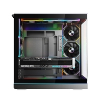 Boîtier de jeu original d'usine ATX Full Tower avec verre trempé, ventilateur ARGB, support de refroidissement par eau, radiateur 360 mm, boîtier PC DIY pour joueur