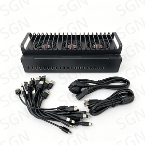 ฮับ USB 20 พอร์ต สำหรับชาร์จโทรศัพท์ <span class=keywords><strong>iPhone</strong></span> และ Android พร้อมซอฟต์แวร์สำหรับฟาร์มคลิก และกล่องเซิร์ฟเวอร์สำหรับฟาร์มคลิก รองรับ USB-C และ Micro USB - Product Image 2