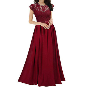 All'ingrosso Vestidos Para Damas De Honor Largo <span class=keywords><strong>da</strong></span> <span class=keywords><strong>donna</strong></span> vino rosso blu reale matrimonio lungo abito <span class=keywords><strong>damigella</strong></span> d'onore - Product Image 3