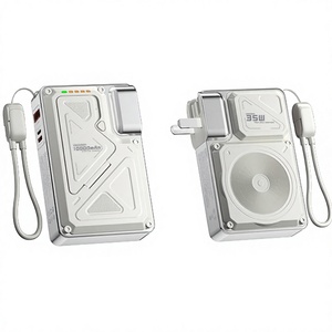 พาวเวอร์แบงค์แบบพกพาใส 10000mAh 35W ชาร์จเร็ว สายในตัว ปลั๊กพับได้ ช่องเสียบ Type-C เหมาะสำหรับการเดินทาง - Product Image 4