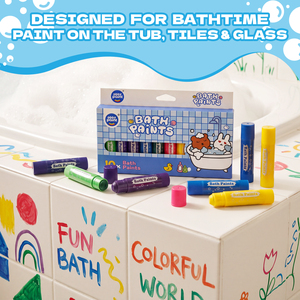 Crayons de bain Abby Paint, crayons de bain pour enfants, stylos pour enfants, couleurs vibrantes, sans désordre, faciles à nettoyer, séchage rapide, non toxiques - Product Image 3