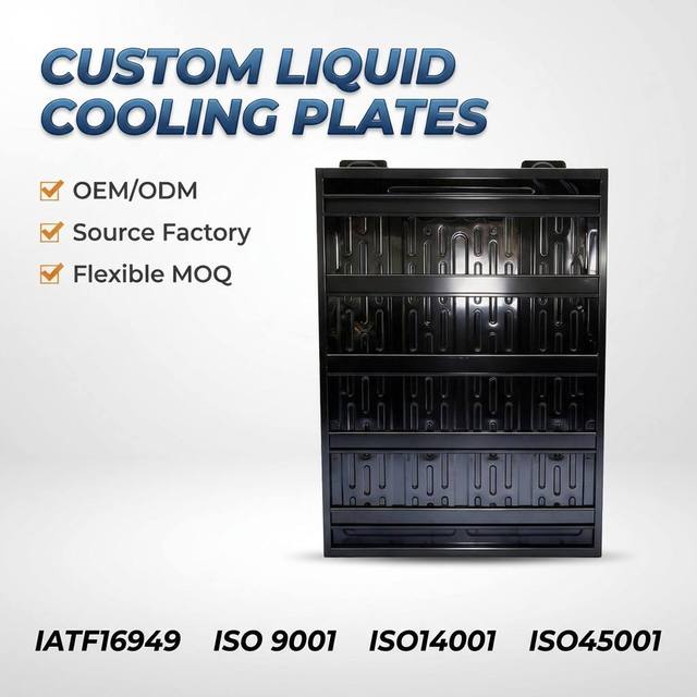 Factory Direct OEM/ODM Precision Machined Liquid Cooling Plate for IGBT Module Heatsink Renewable Energy Inverters