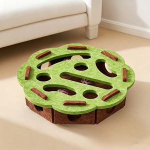 Meilleures ventes : Boîte en feutre labyrinthe pour chat, modèle interactif avec balle à clochette, pour l'auto-entretenissement et la lutte contre l'<span class=keywords><strong>ennui</strong></span> - Product Image 6