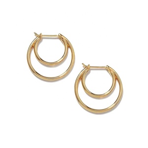 Milkkye nuevos pendientes de aro de media luna de plata 925 minimalistas joyería de moda para fiesta o regalo - Product Image 1