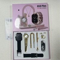 Montre connectée A58 Plus pour femme, modèle exclusif, best-seller transfrontalier, avec fonction d'appel et suivi de la fréquence cardiaque