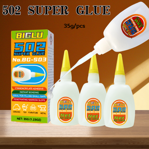 15g BIGLU 502 Super colle <span class=keywords><strong>cuir</strong></span> caoutchouc bois métal forte liaison liquide colle outil instantané cyanoacrylate adhésif - Product Image 4
