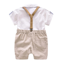 Conjunto de Ropa para Niños Pequeños, Traje de Verano para Bebé, Pantalones Cortos y Camisa, 1, 2, 3, 4 Años, Ropa para Niños, Trajes Formales para Bodas y Fiestas
