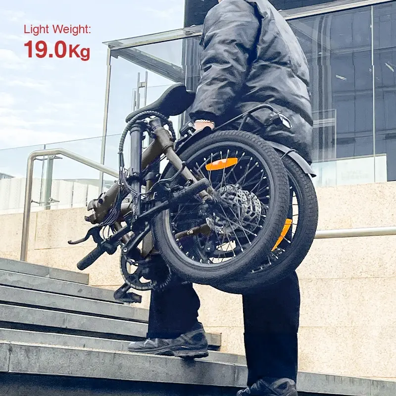 Sepeda motor Samsung Lithium 36V 250W, sepeda lipat elektrik 20 inci untuk berkendara Kota