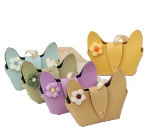 Custom Logo High Quality Leather Portable Small Jewelry <b>Gift</b> <b>Bag</b> for <b>Weddings</b>-Quality <b>Wedding</b> Candy Box - Product Image 1
