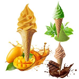 ผงไอศกรีมรสสตรอว์เบอร์รีช็อกโกแลต น้ำตาล ไม่ใช้นม สำหรับทำไอศกรีมเนื้อนุ่ม/เนื้อแข็ง พร้อมชงชา มัทฉะ นม วานิลลา มะม่วง บรรจุถุง 1 กก. - Product Image 4