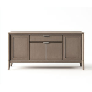 Wood Accent Storage Cabinet With 3 Drawers and 2 Doors Modern Side Cabinet in Stock - Product Image 2