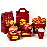 Caja y Bolsa de Papel Personalizadas para Pollo Frito |   Envases para Comida para Llevar con Logotipo, Calidad Alimentaria |   Fabricante de Envases para Comida Rápida OEM