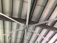 Ventilateur HVLS pour église, bibliothèques, mosquée, ventilateur HVLS, ventilateur à 6 pales, 12 pieds, 16 pieds