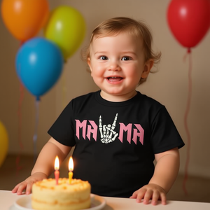 T-shirt Mama Of The Bad Two Bone pour anniversaire de 2 ans - Product Image 3