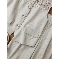 Ensemble décontracté d'été pour femmes, style européen, léger, mature, respirant, veste et pantalon large