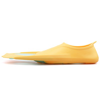 Palmes courtes professionnelles en caoutchouc thermoplastique pour enfants, tailles 30-37, avec système de fixation au talon et poches antidérapantes pour les pieds