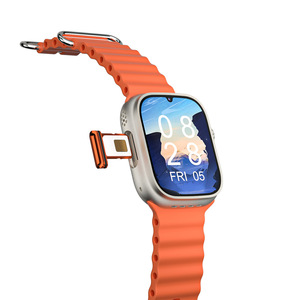 Lot De Deux Montres Connectées Bluetooth Avec Caméra Et SIM – Silicone Noir/rouge