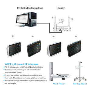 Moniteur patient tout-en-un I Care YK-8000C, ETCO2/IBP en option, enregistreur thermique 3 canaux pour ambulance et USI - Product Image 4