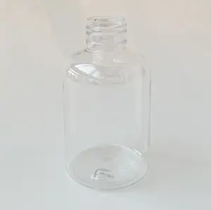 Oz 120ml Transparente PET Garrafa de Boston Rodada 24 4-410 pescoço acabamento Com Pulverizador Fino Da Névoa Branca Top