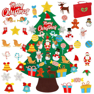 Décoration <span class=keywords><strong>de</strong></span> Noël DIY écologique et mignonne en feutre : Arbre <span class=keywords><strong>de</strong></span> Noël mural ou ornement <span class=keywords><strong>de</strong></span> table à <span class=keywords><strong>faire</strong></span> <span class=keywords><strong>soi</strong></span>-même - Product Image 3