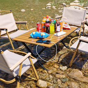 รุยดาคมิตเก้าอี้พับกลางแจ้ง โต๊ะปิคนิค ทรงสี่เหลี่ยม พกพาสะดวก พร้อมพนักพิง เก้าอี้สวนพับได้ - Product Image 3