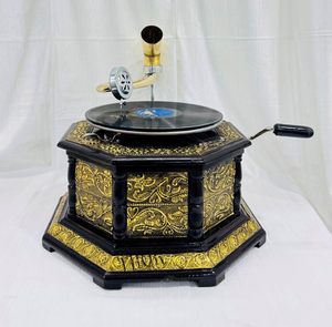 Tourne-disque Gramophone Original/Fonctionnel, Support de Disque 78 RPM en Céramique 8g Écologique de Haute Qualité, Design Coastal - Product Image 2