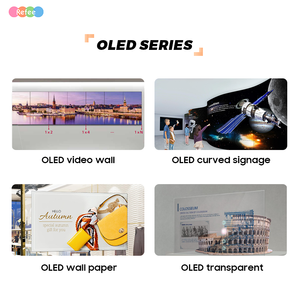 หน้าจอแสดงผลแบบโปร่งใส OEM สำหรับภายในอาคาร ขนาด 55 นิ้ว OLED 6 มม. ฟิล์ม LED แบบยืดหยุ่นติดด้วยกาว ความละเอียด FHD 120Hz รองรับกราฟิก หน้าจอสัมผัส แอนิเมชั่น และระบบนำทาง - Product Image 3