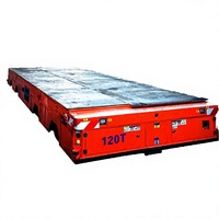 Robot AGV de Guía Láser Magnética sin Rieles, Eléctrico, de 120 Toneladas, Personalizado OEM, Fabricado en China, Vehículo Guiado Automatizado Industrial de Servicio Pesado