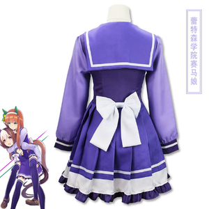 Disfraz de Cosplay de <span class=keywords><strong>Anime</strong></span> Uma Musume Pretty Derby, Uniforme Escolar de Toukai Teiou, Disfraz de Cosplay de Golden Ship Special Week, Vestido de Marinero Lolita - Product Image 3