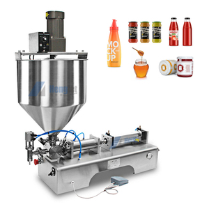 Máquina Llenadora Neumática de Pistón para Líquidos, Pastas, Mermeladas, Mantequilla de Maní y Anacardos, de 100-1000 ml, con Cinta Transportadora - Product Image 5