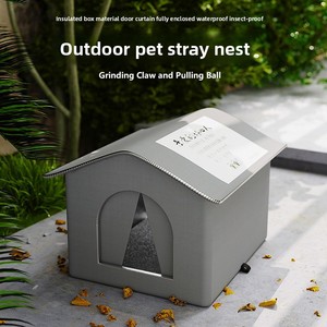 Warme waterdichte kattenverblijf, koudebestendig, grote ruimte, afgesloten tent, bijtbestendig, geschikt voor alle seizoenen, buitenkattenhuis - Product Image 4