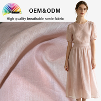 Nouvelle Robe et Jupes en Tissu Brocart Lyocell de Ramie Coloré, Style Chinois Écologique, Respirant, Résistant à l'Abrasion, Tissé, Ethnique