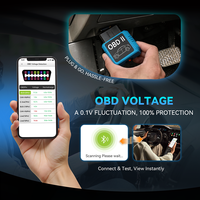 JDiag T1 2-en-1 Scanner Bluetooth OBD2 avec Affichage HUD, Compteur de Vitesse et Testeur de Performance Automobile pour Tous les Véhicules Essence OBDII