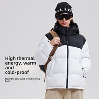 Veste à capuche en duvet de canard blanc 95% |   Manteau d'hiver en duvet pour femmes et couples, résistant aux intempéries |   Veste épaisse haut de gamme