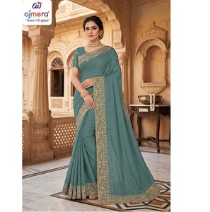 Sari en coton Ajmera élégant, imprimé, ethnique, traditionnel, pour tous les jours et les fêtes, confortable, séchage rapide, toutes saisons, pour femmes - Product Image 5