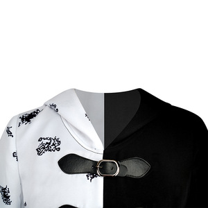 Robe de Cosplay 101 Dalmatians, Costume à capuche à manches longues à pois noir et blanc pour femmes, jeu de rôle Anime - Product Image 2