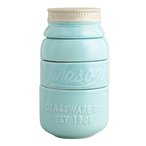 Kitchen Mason Jar Vintage Decor Ceramic Mason Jar <strong>Measuring</strong> <strong>Cups</strong> <strong>Sets</strong> - Product Image 1